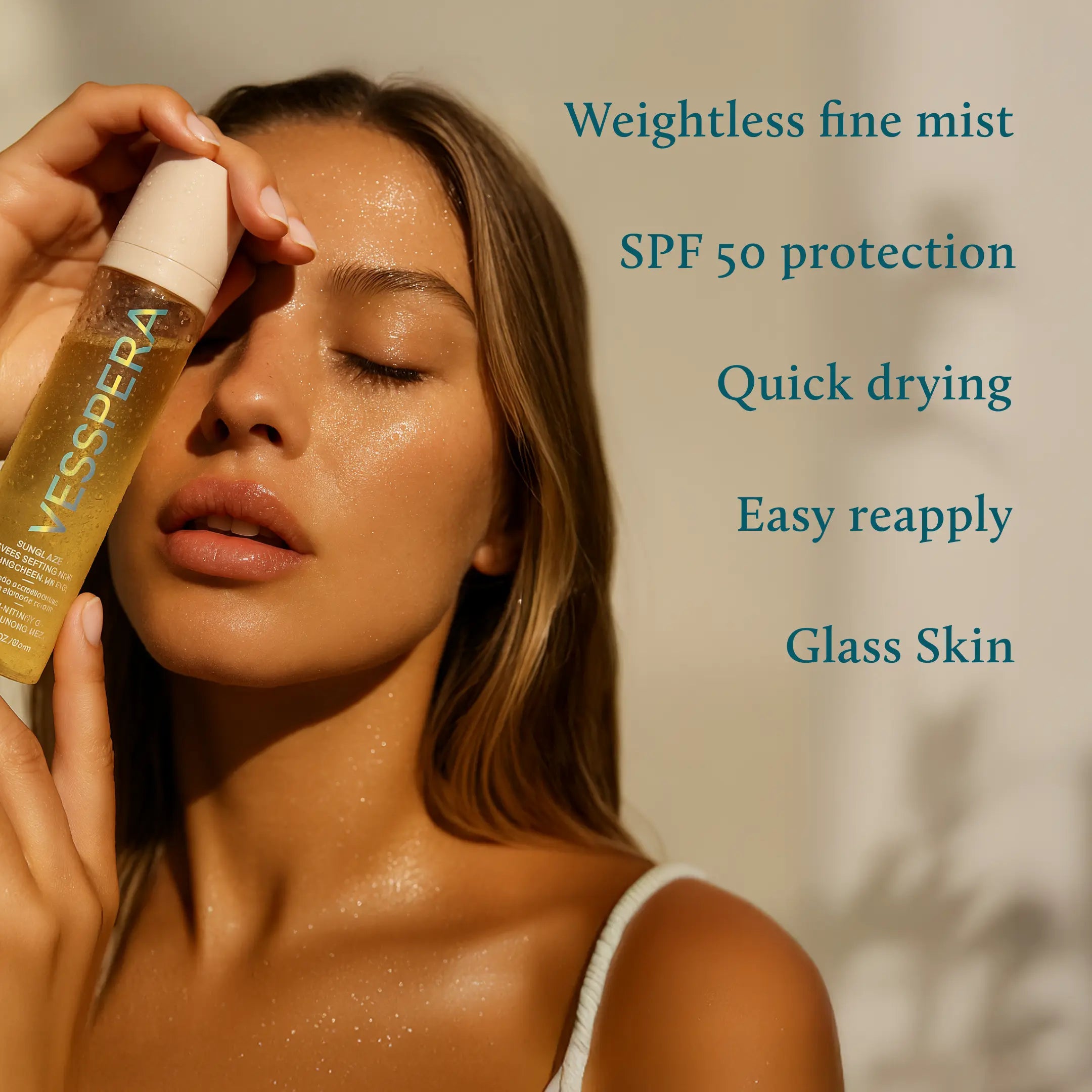 Sunglaze Sheer Setting Mist Sunscreen SPF 50